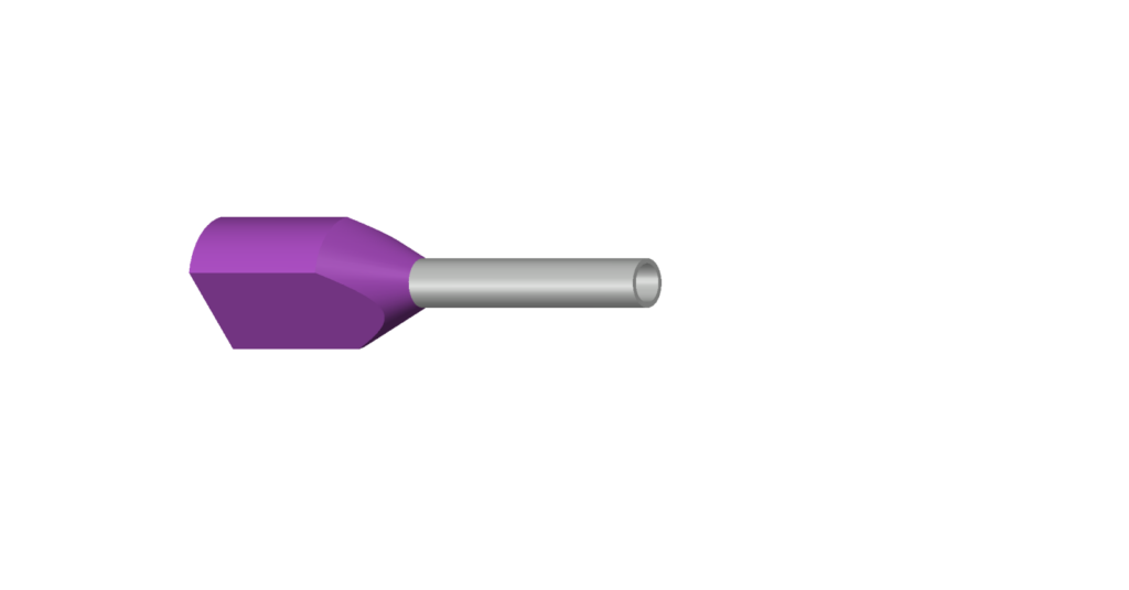 Isolierte Zwillings- Aderendhülse Z 105